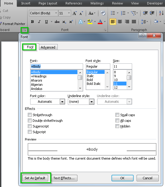 New style in Word as standard mVrRR.png