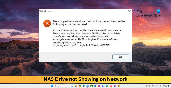 NAS Drive not Showing on Network in Windows 11 NAS-Drive-not-Showing-on-Network.png