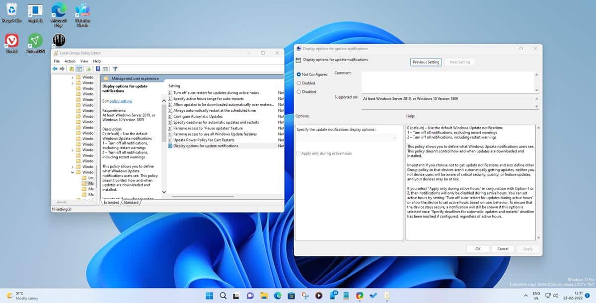 Windows 11 Insider Preview Build 22563 brings a new Taskbar style for tablets, Dynamic... new-group-policy-windows-11-update-notifications.jpg