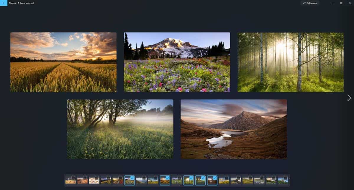 Photos app update for Windows 11 rolls out with a new interface and editing options new-photos-app-windows-11-multiple-images-side-by-side.jpg