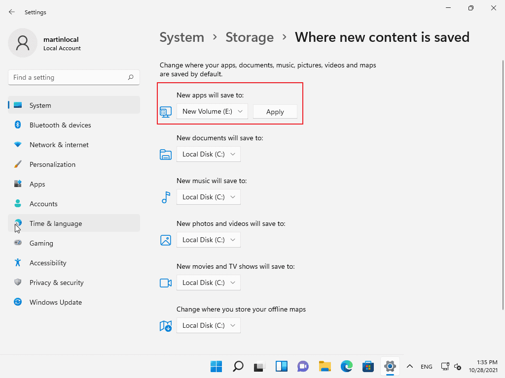 Back to Basics: How to change the default save location in Windows 11 new-save-folder-windows-11.png