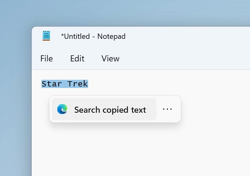 Windows 11 Insider Preview Build 25247 brings some controversial changes to the Start Menu... New-Suggested-Action-for-searchable-text-Windows-11.jpg