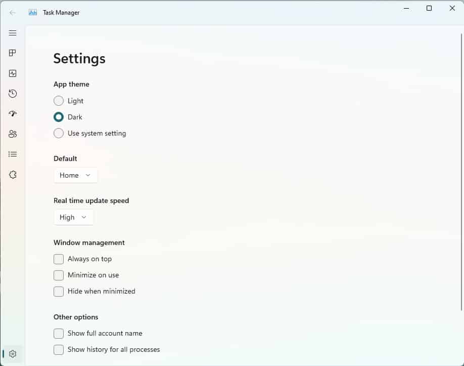Windows 11 has a new Task Manager with a fluent design, here's how you can try it in the... new-task-manager-windows-11-settings.jpg