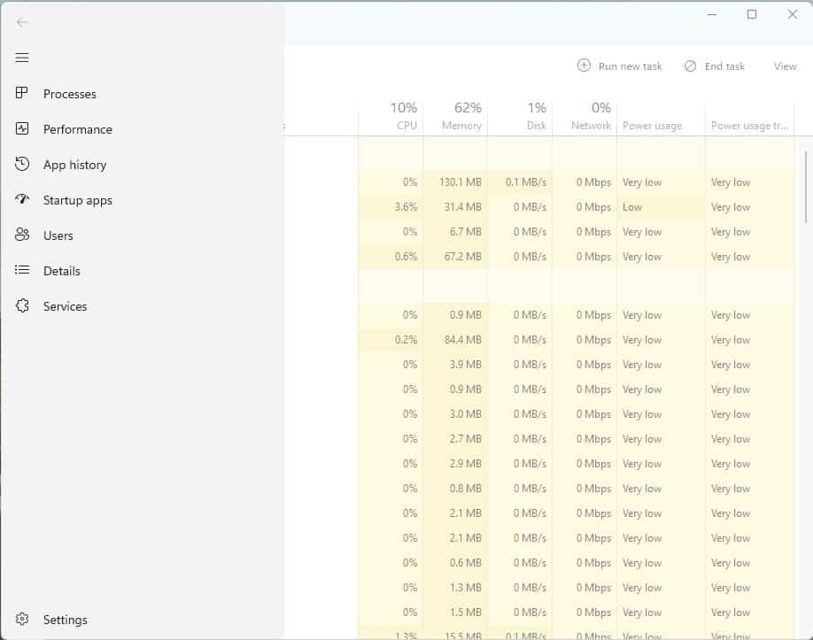 Windows 11 has a new Task Manager with a fluent design, here's how you can try it in the... new-task-manager-windows-11-sidebar.jpg