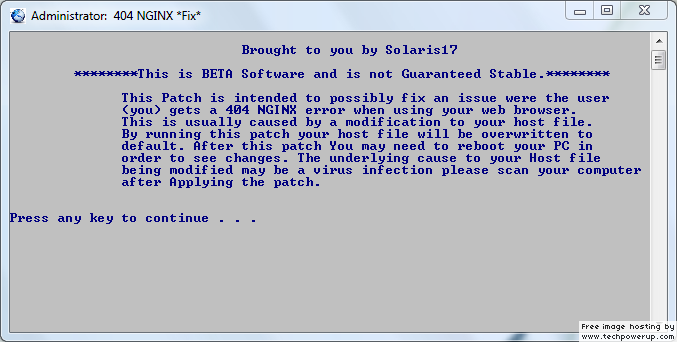 Windows Support Error 404 when downloading a certain file nginx.png