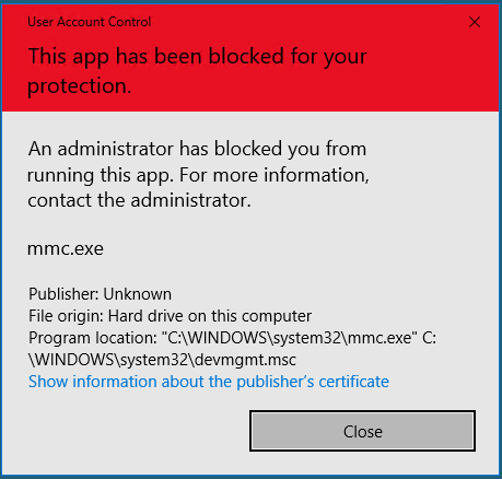 Can't open device manager? "This app has been blocked for your protection." nHjpb.png