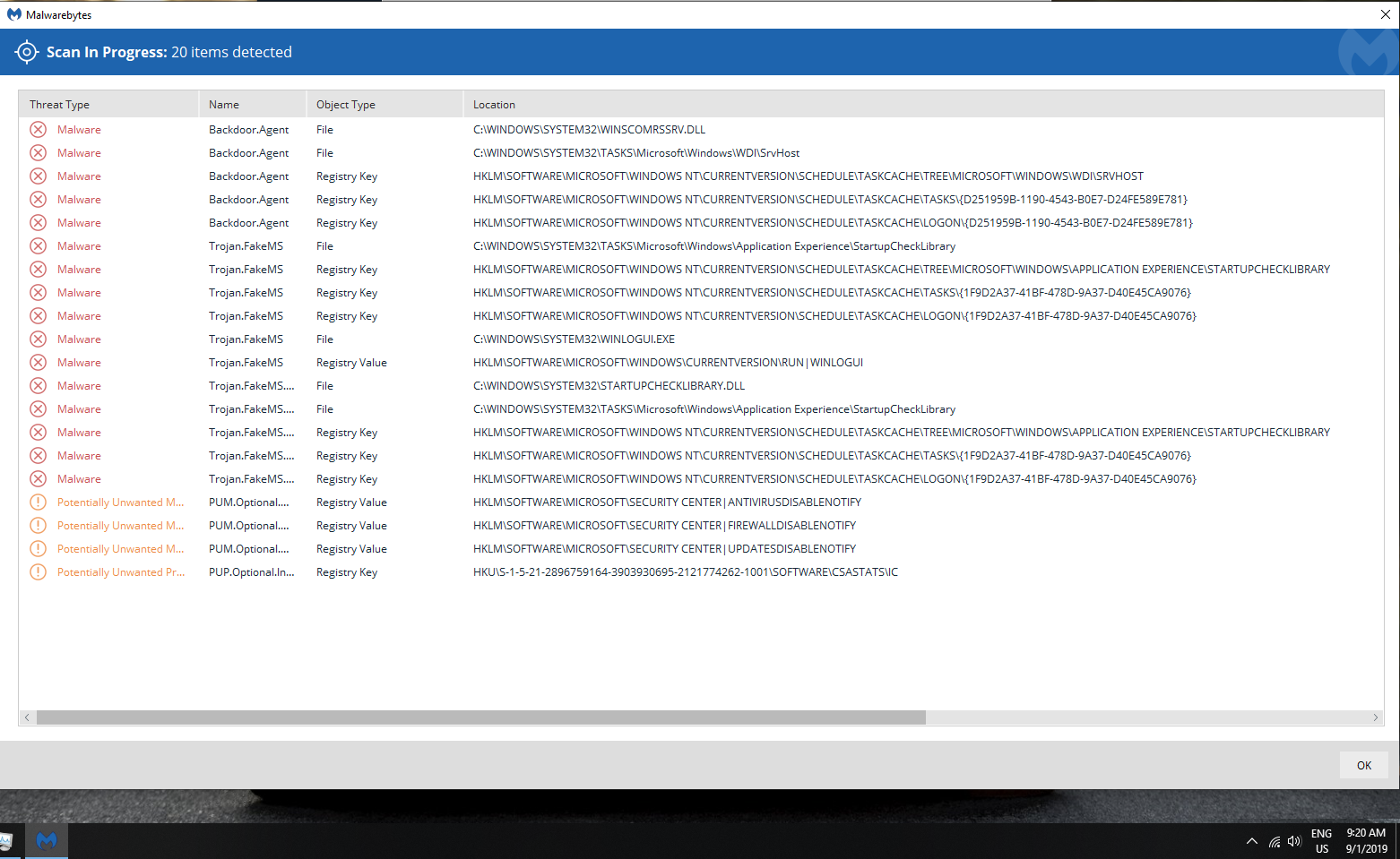 Malicious trojan w10x64-disabled my antivirus/firewall! log attached NMRFOQR.png
