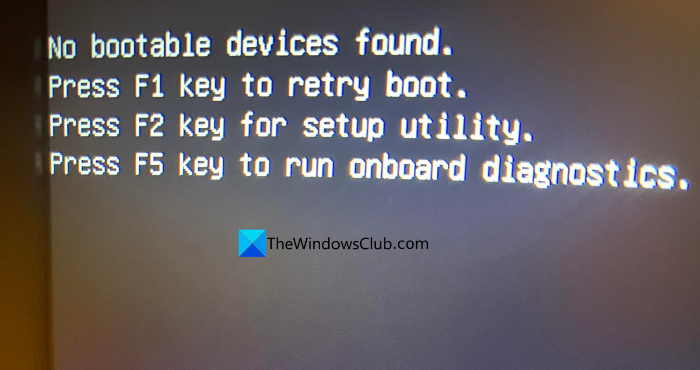 No bootable devices found in Windows 11 no-bootable-devices-found.png