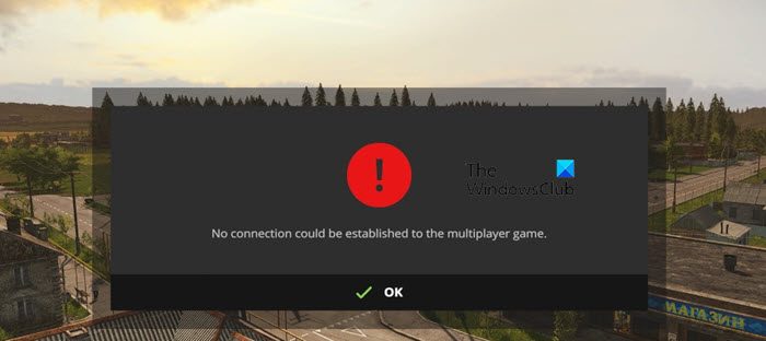 No connection could be established to the multiplayer game Farming Simulator error No-connection-Farmer-Simulator.jpg