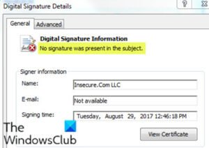 No signature was present in the subject – Driver Signature Details No-signature-was-present-in-the-subject-300x212.jpg