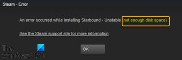 Fix Not enough disk space – Steam error on Windows 10 Not-enough-disk-space-Steam-error.jpg