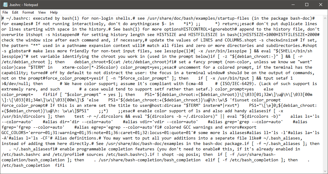 Enable or Disable Extended Line Endings in Notepad in Windows 10 Notepad-before.png