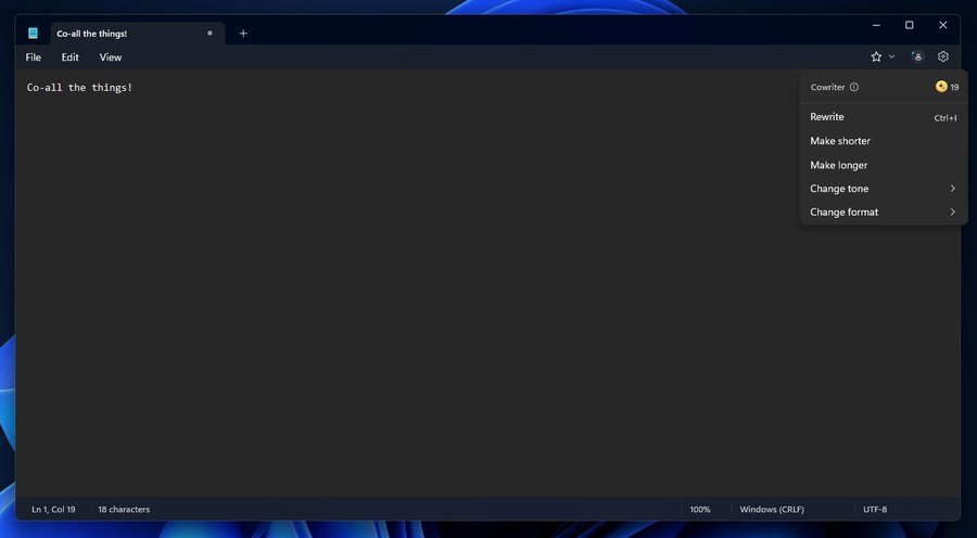 Microsoft is adding Cowriter AI to Notepad notepad-cowriter.jpg