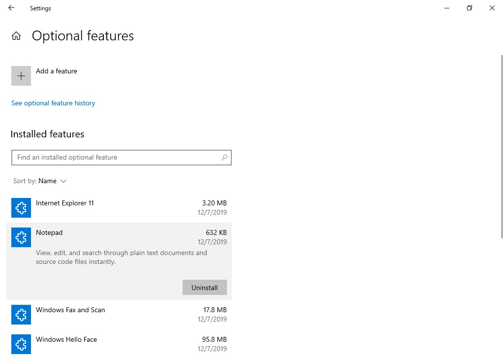 Notepad might become optional feature on Windows 10 Notepad-optional-features.jpg