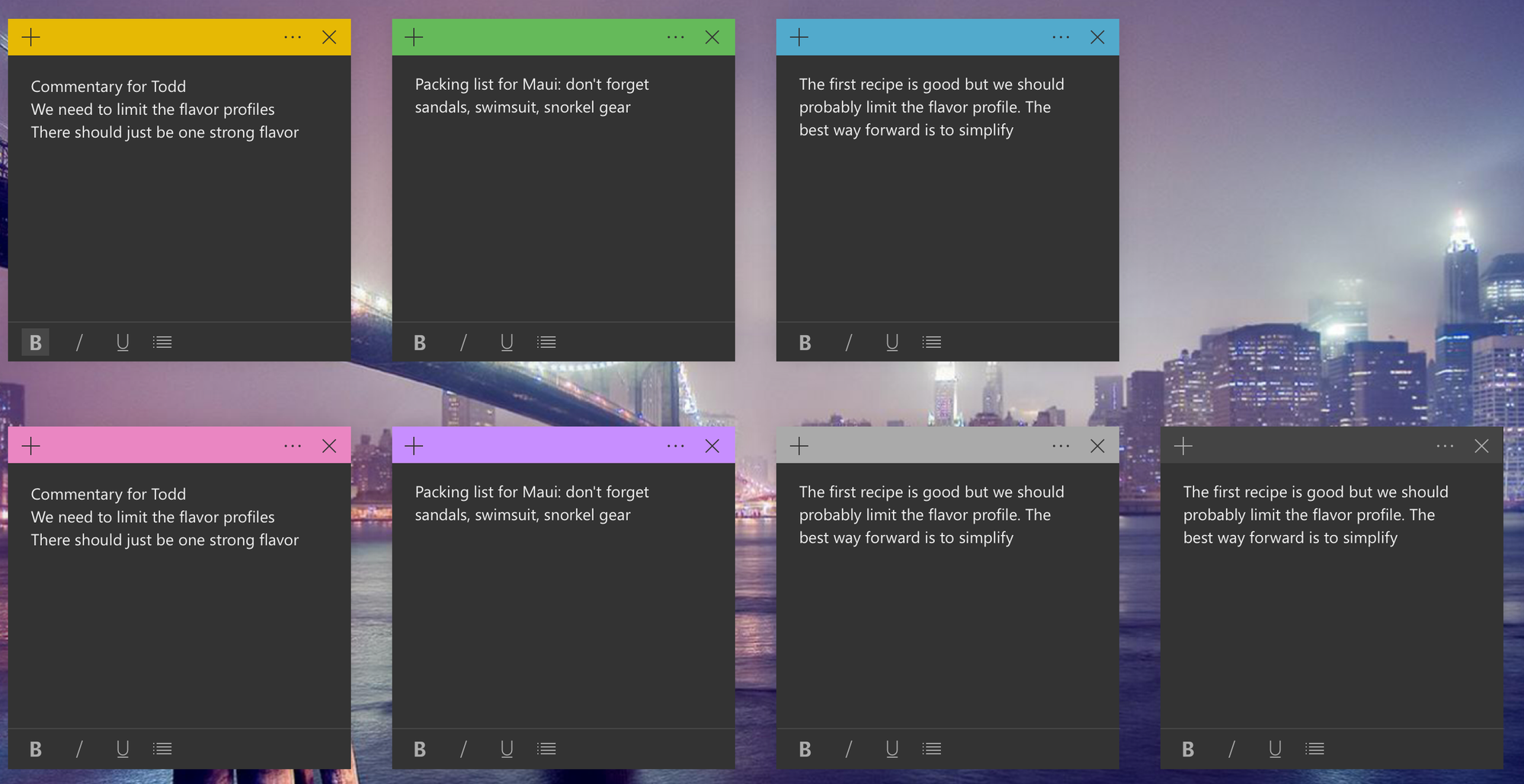 Sticky Notes 3.1 now available to Windows 10 version 1803 and higher Notes.png