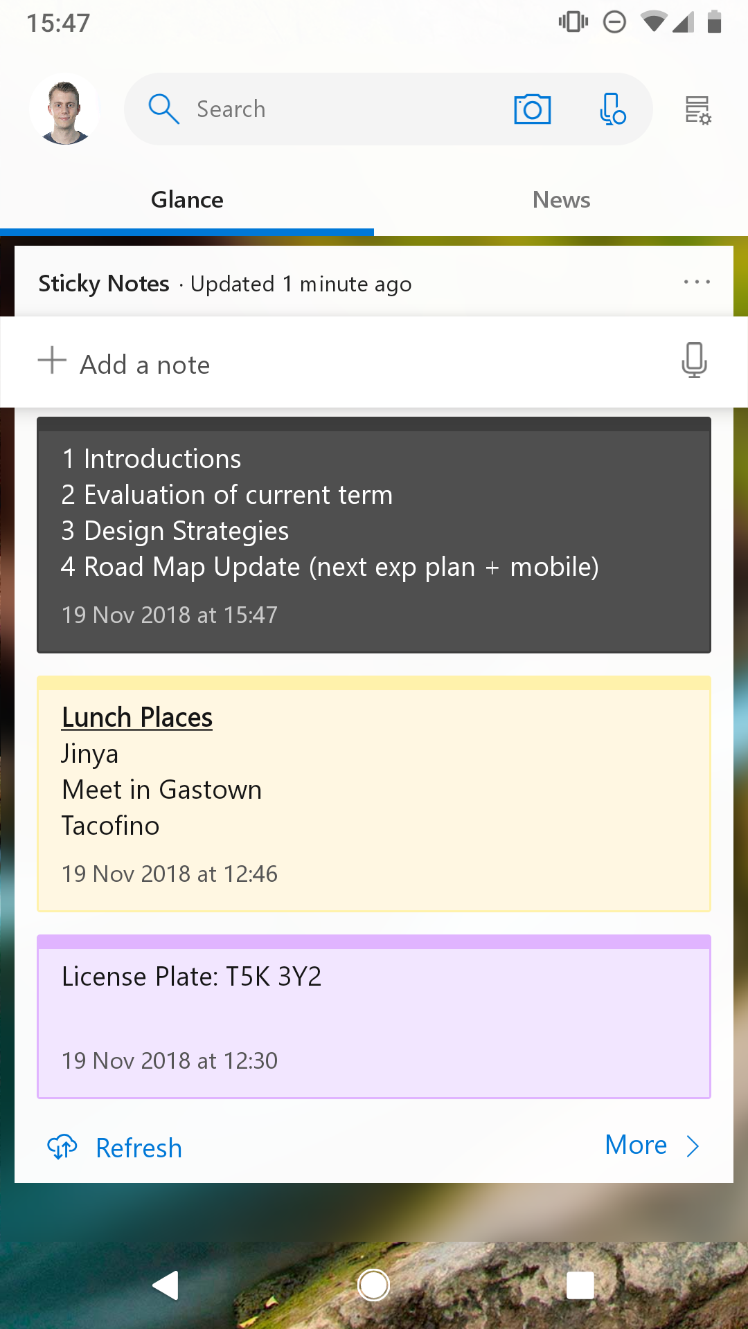Sticky Notes 3.1 now available to Windows 10 version 1803 and higher NotesOnLauncher.png