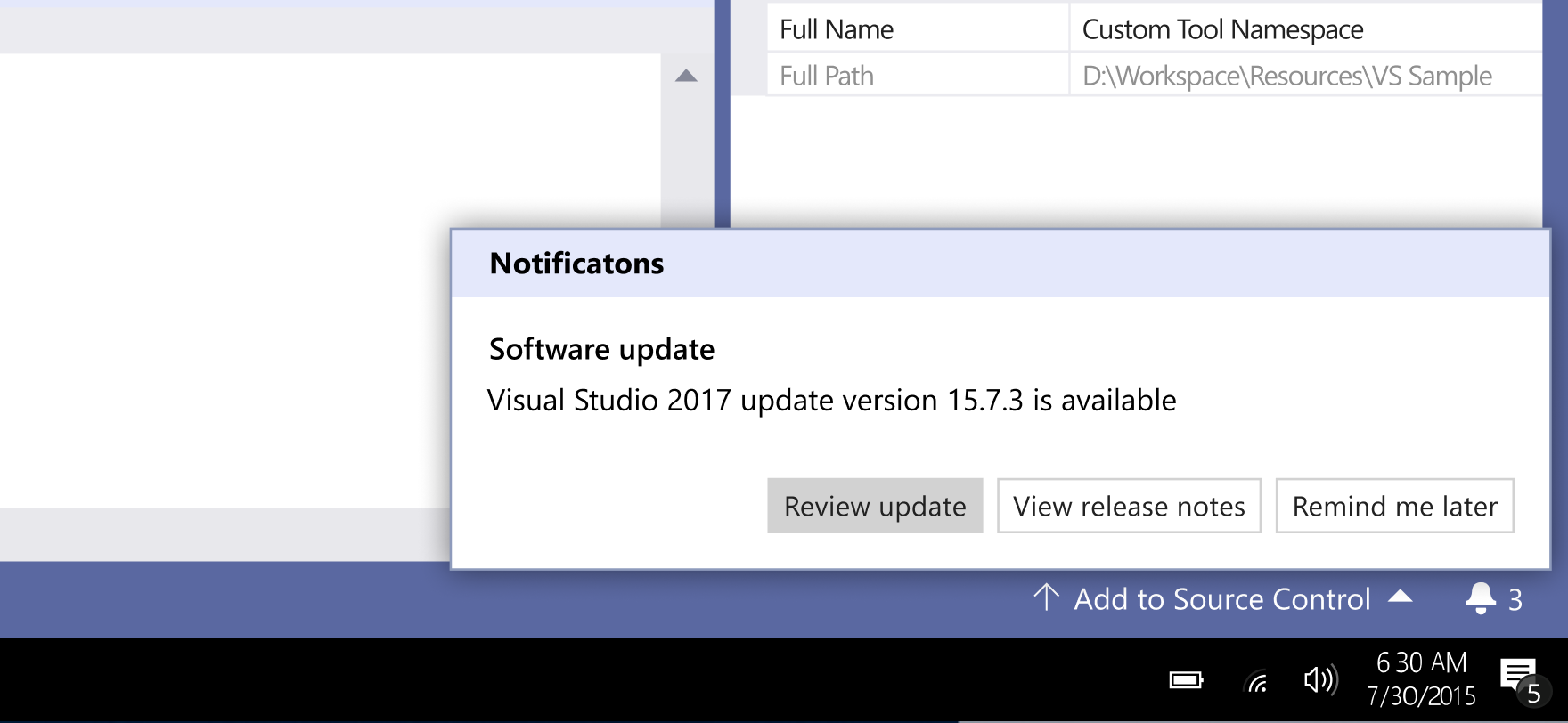 Microsoft announces availability of Visual Studio 2019 Preview 1 Notifications-1.png