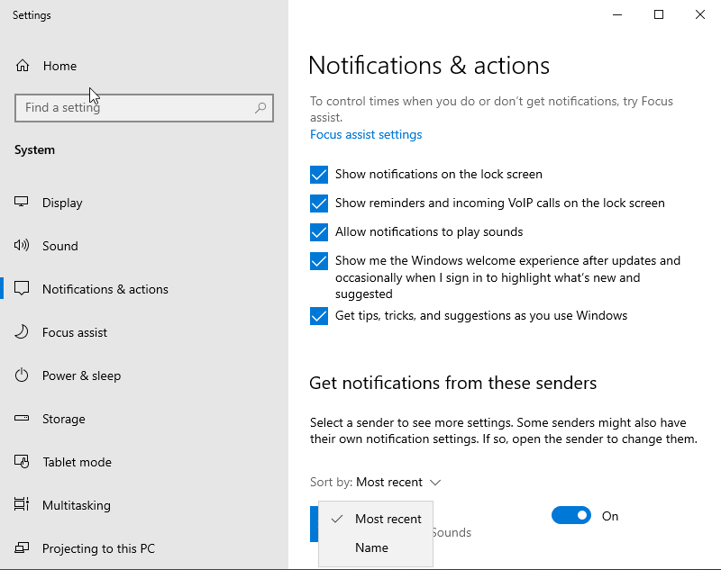 Windows 10 version 1909: new and changed features notifications-in-windows-10-version-1909.png