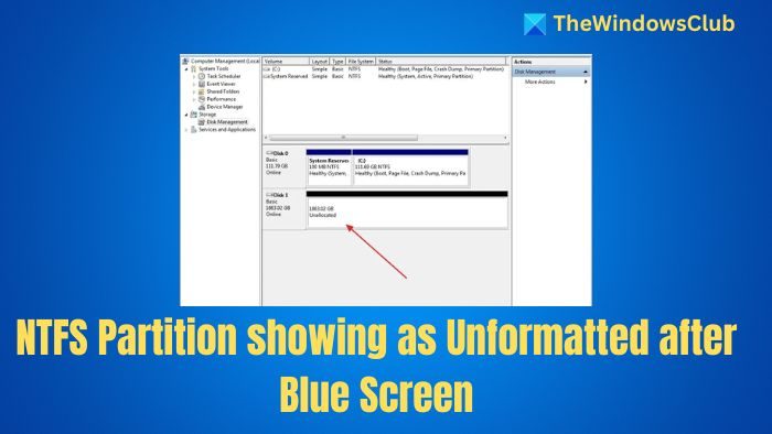 NTFS Partition showing as Unformatted after Blue Screen NTFS-Partition-showing-as-Unformatted-after-Blue-Screen.jpg