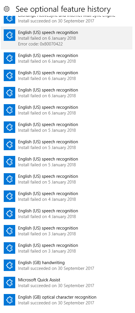 Windows trying but failing to install "english (us) speech recognition" with error code... nTWAt.png