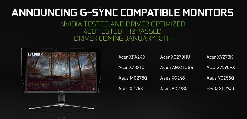 CES 2019: NVIDIA announces G-SYNC Compatible monitors nvidia-g-sync-compatible-monitors-850.jpg