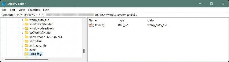 Registry key in HKEY_CURRENT_USER\SOFTWARE\Classes\Local... oddly-named-entries-under-computer-hkey_current_user-software-classes-chinesecharactersregfile04.jpg