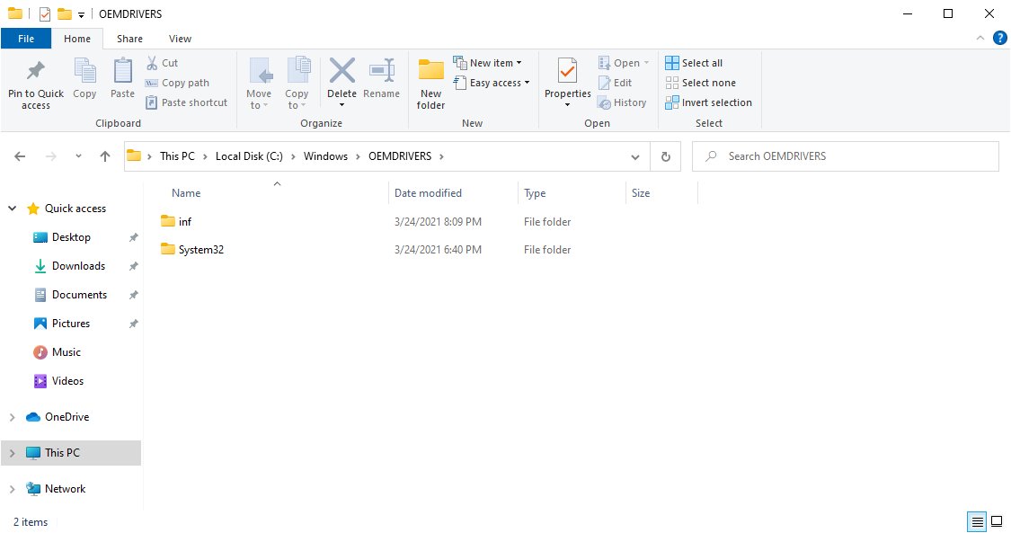 Microsoft could move third-party drivers to a new folder in Windows 10 soon oemdrivers.jpg