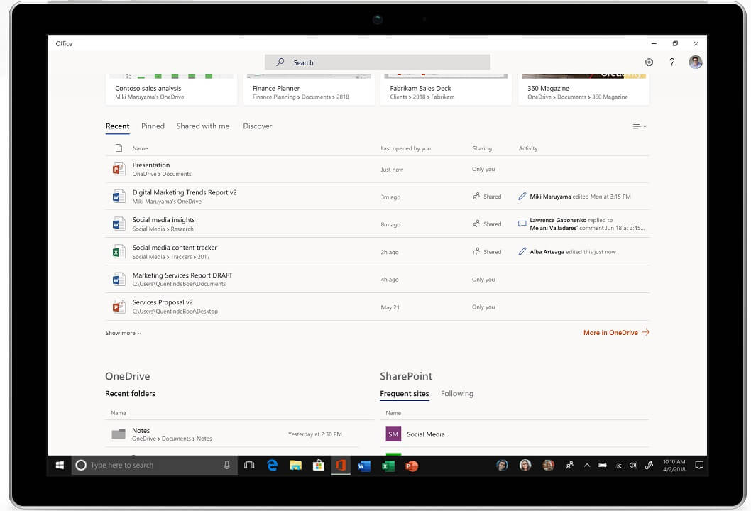 Microsoft is rolling out new Office app to all Windows 10 users Office-app-recent-page.jpg