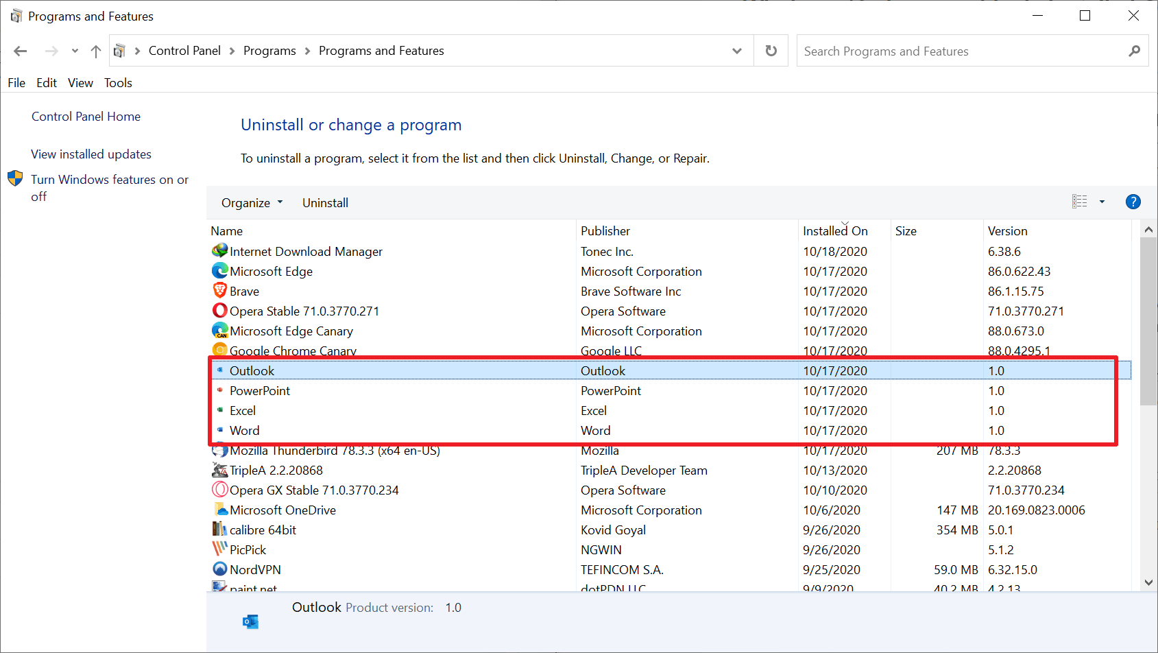 Microsoft ads Office Web Apps advertisement to Windows 10 PCs office-links-installed-windows-10.png
