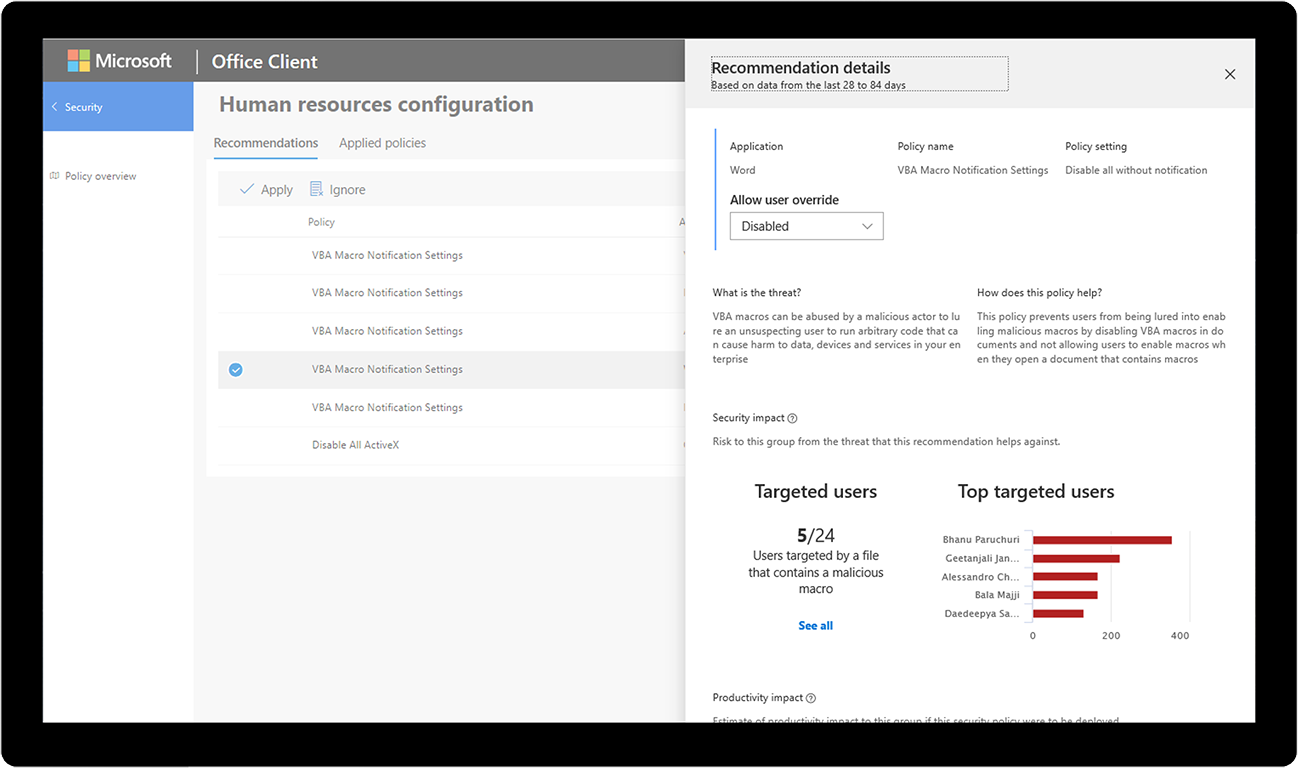 What is New to Microsoft 365 in April 2019 Office-Security-Policy.png