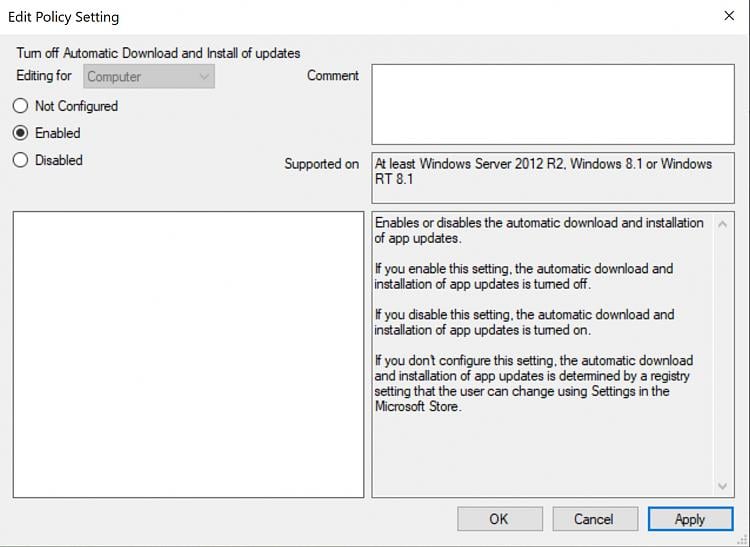 How to disable Microsoft store auto-updates when setting is off? oft-store-install-service-starts-despite-auto-updates-disabled-its-set-enabled-but-no-difference.jpg