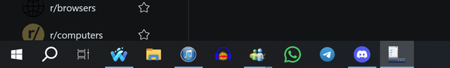 For anybody wanting the old Windows 10 taskbar icons icons ohe9fJgvd7cA4Pfg2rXffEpZ-6Zbgm2ELiXyphVMuE4.png