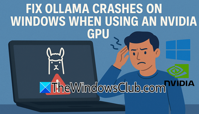 Ollama Crashes on Windows when using an NVIDIA GPU ollama-crashes.png