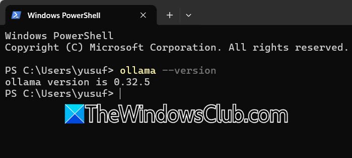 How to run Mistral with Ollama on Windows 11 ollama-version.jpg