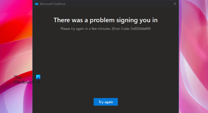 Fix OneDrive sign in error 0x8004de69 OneDrive-sign-in-error-0x8004de69.png