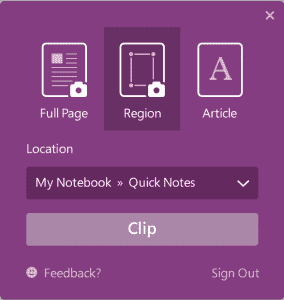 OneNote Clipper/Quicknote icon fail to appear in system tray OneNote-Clipper-2.0-5-v2-284x300.png