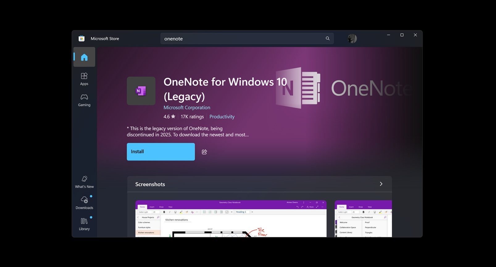 Legacy OneNote for Windows 10 app is retiring on October 14, 2025 OneNote-for-Windows-10-legacy.jpg
