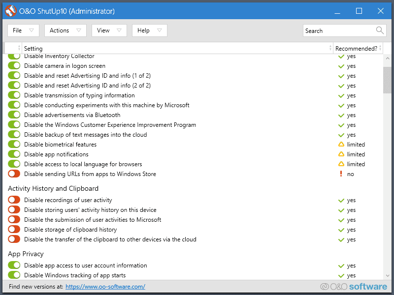 O&O ShutUp10 updated with new privacy features oo-shutup10.png