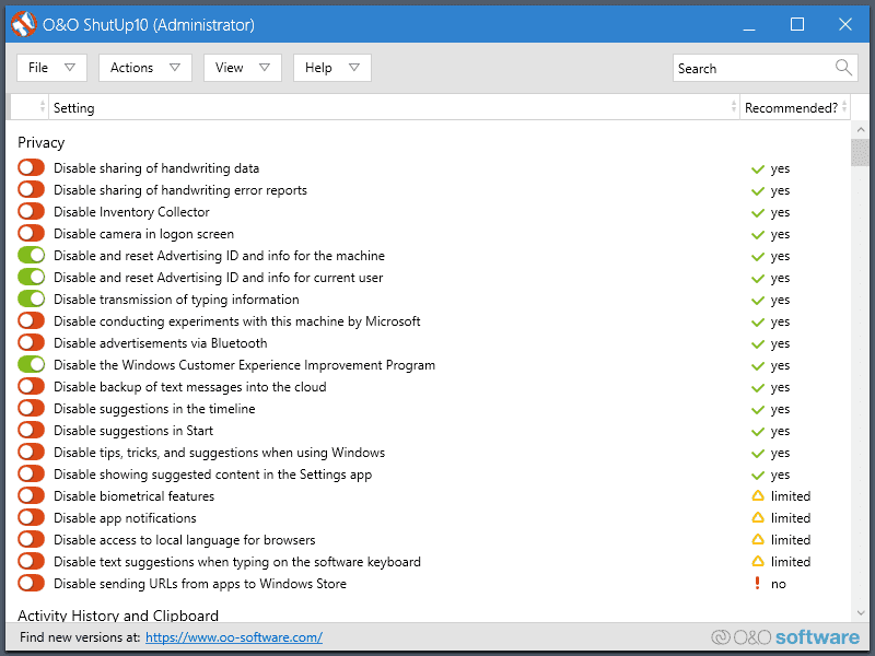 Windows privacy tool O&O ShutUp10 is ready for Windows 10 version 2004 oo-shutup10-windows-10-2004.png
