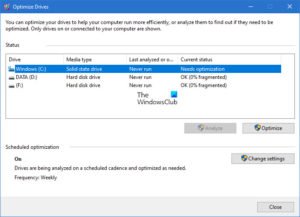 Optimize Drives Tool shows Never Run or Optimization not available in Windows 10 Optimize-Drive-Tool-shows-Never-Run-300x217.jpg
