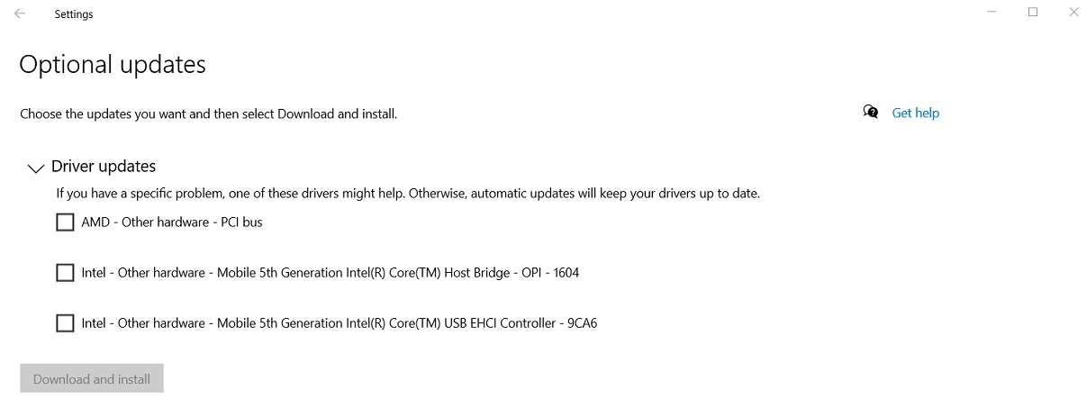 Windows 10 now allows you to get optional and driver updates Optional-updates-page.jpg