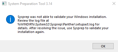 Sysprep cannot validate Windows installation OsSPo.png