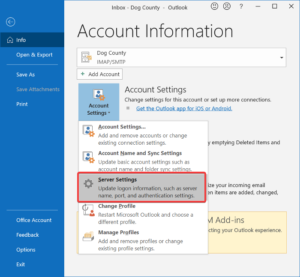 How to fix Outlook Error 0X800408FC on Windows 10 outlook-server-settings-300x277.png