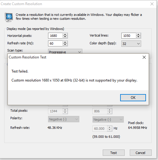 Using a Surface Go as a secondary monitor, there is no option for the native resolution of... OY1o3.png