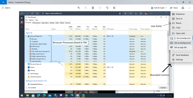 Some of the features coming with Sun Valley update that I noticed in build 21376.1 ozxdwhetwox61.png