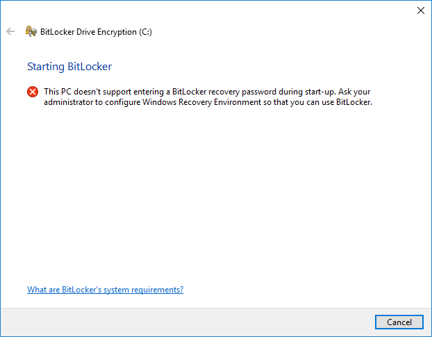 Windows Recovery Environment unable to enable Win10 P1VMd.png