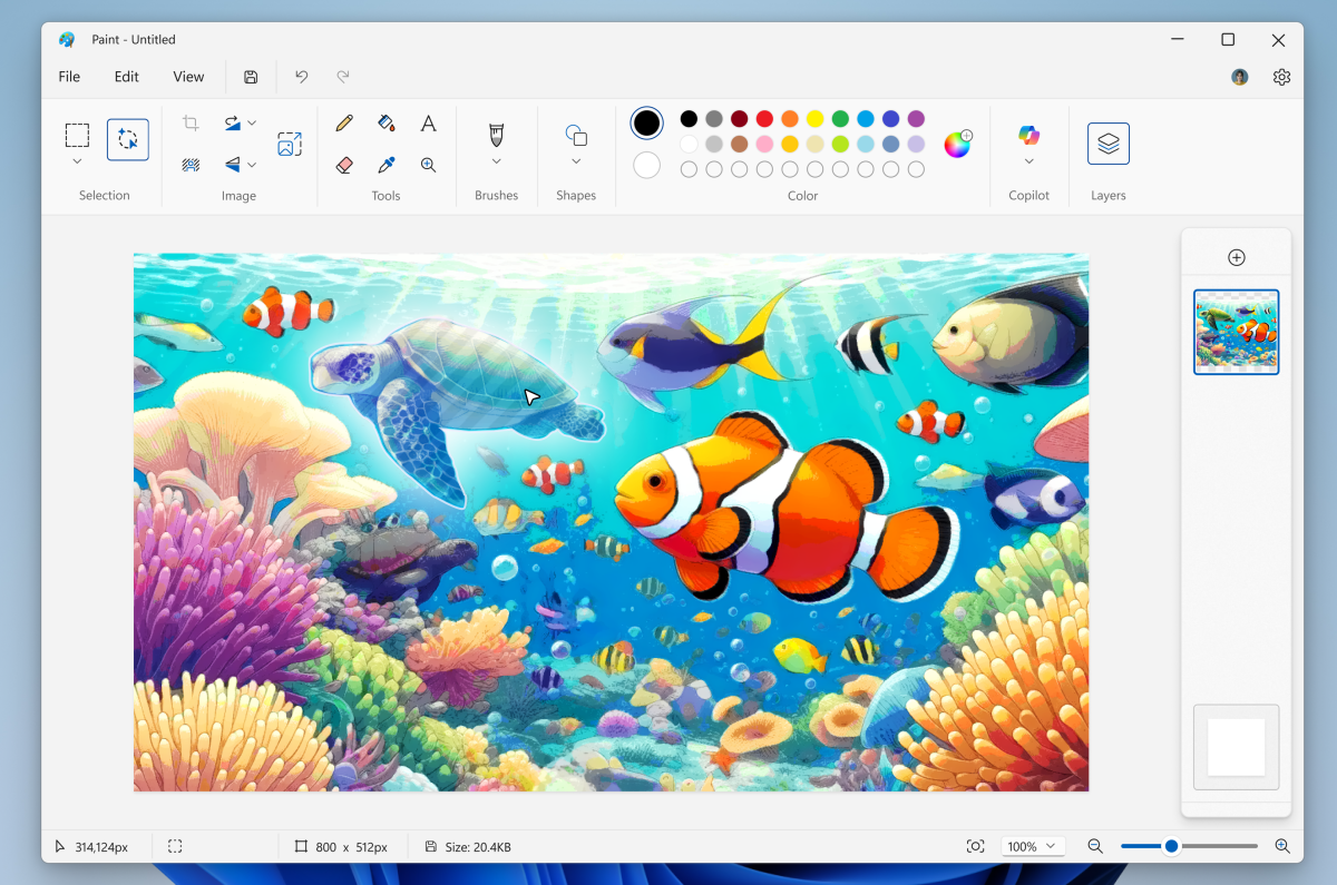 Windows 11: Paint, Notepad and Snipping Tool get even more AI features, and you may find... Paint-Object-Select-scaled.png