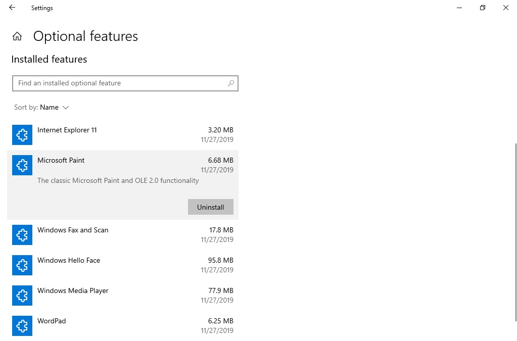Windows 10 to offer Paint and WordPad as optional features Paint-optional.jpg