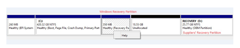 recovery the earlier information including in place  window 10 the  same of window 10 and... partitions-10-png.png