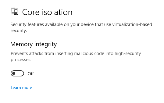 Device/Credential Guard are not Compatible - Virtualization pastedImage_3.png